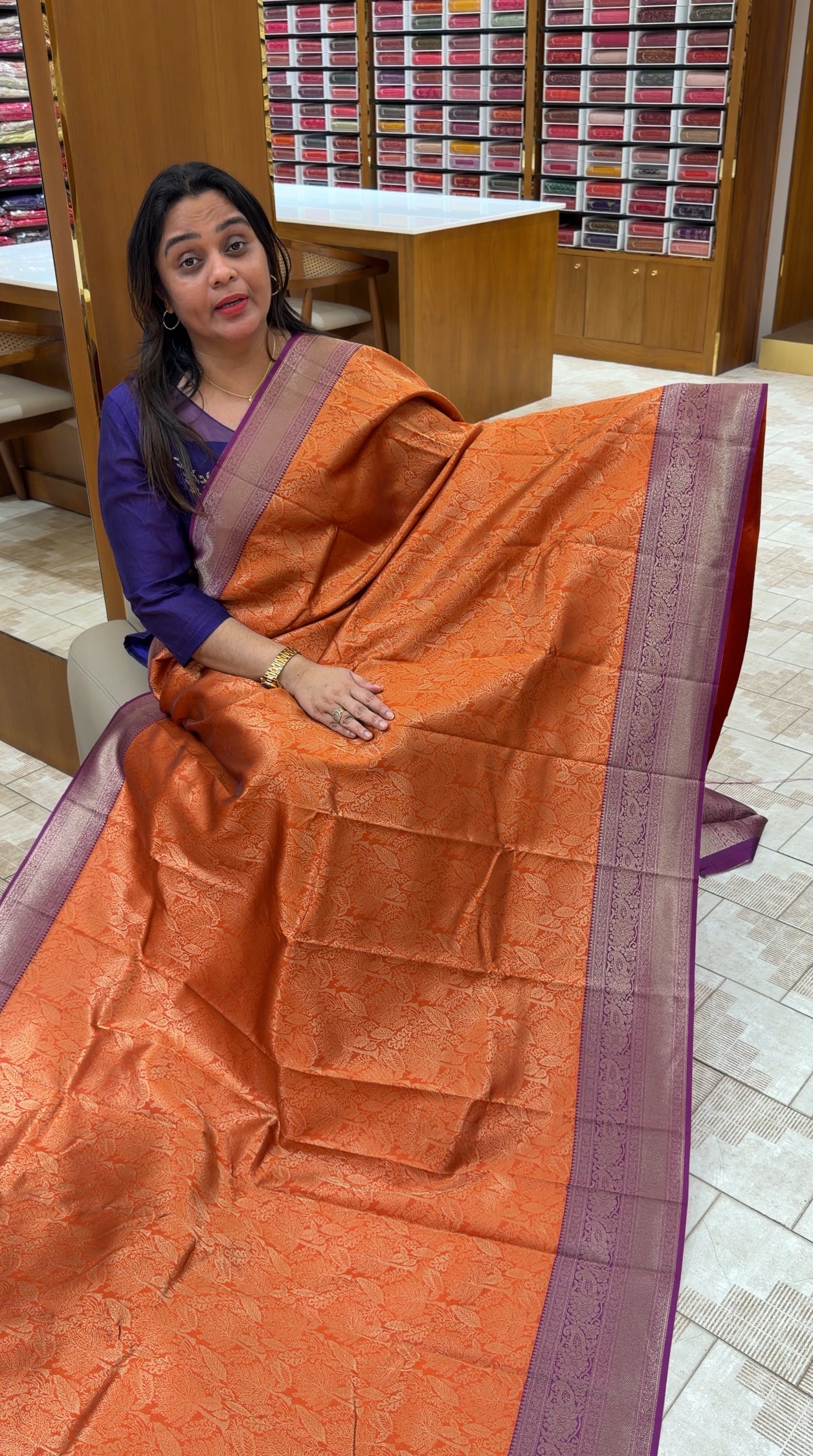 FORWARD SEMI BROCADE SAREES - IHA 29003