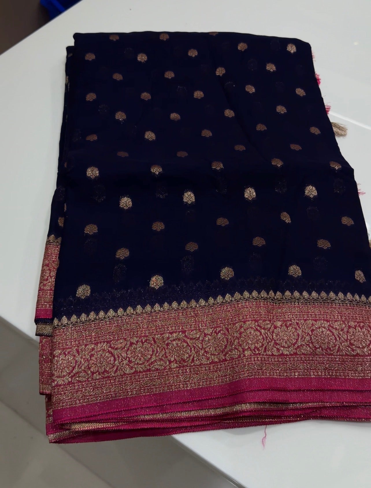 GEORGETTE BANARASI SAREES - IHA 34006