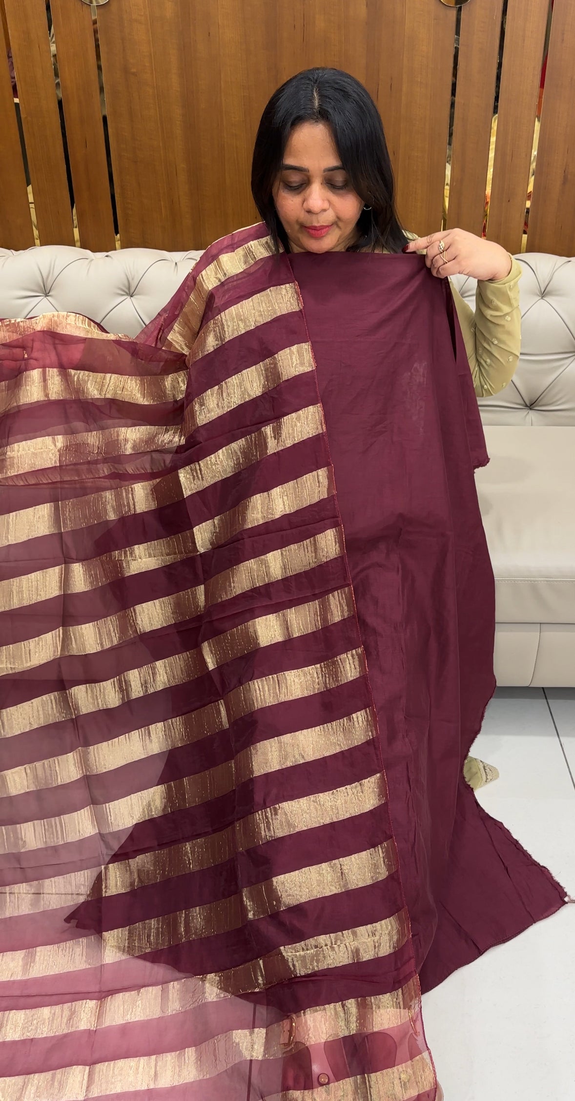 SEMI MODAL UNSTITCHED SALWAR SUITS - IHA 27011