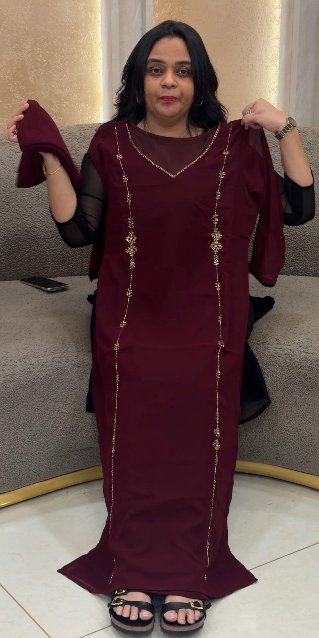 IHA'S IN-HOUSE GEORGETTE TOP AND DUPATTA - IHA 35199