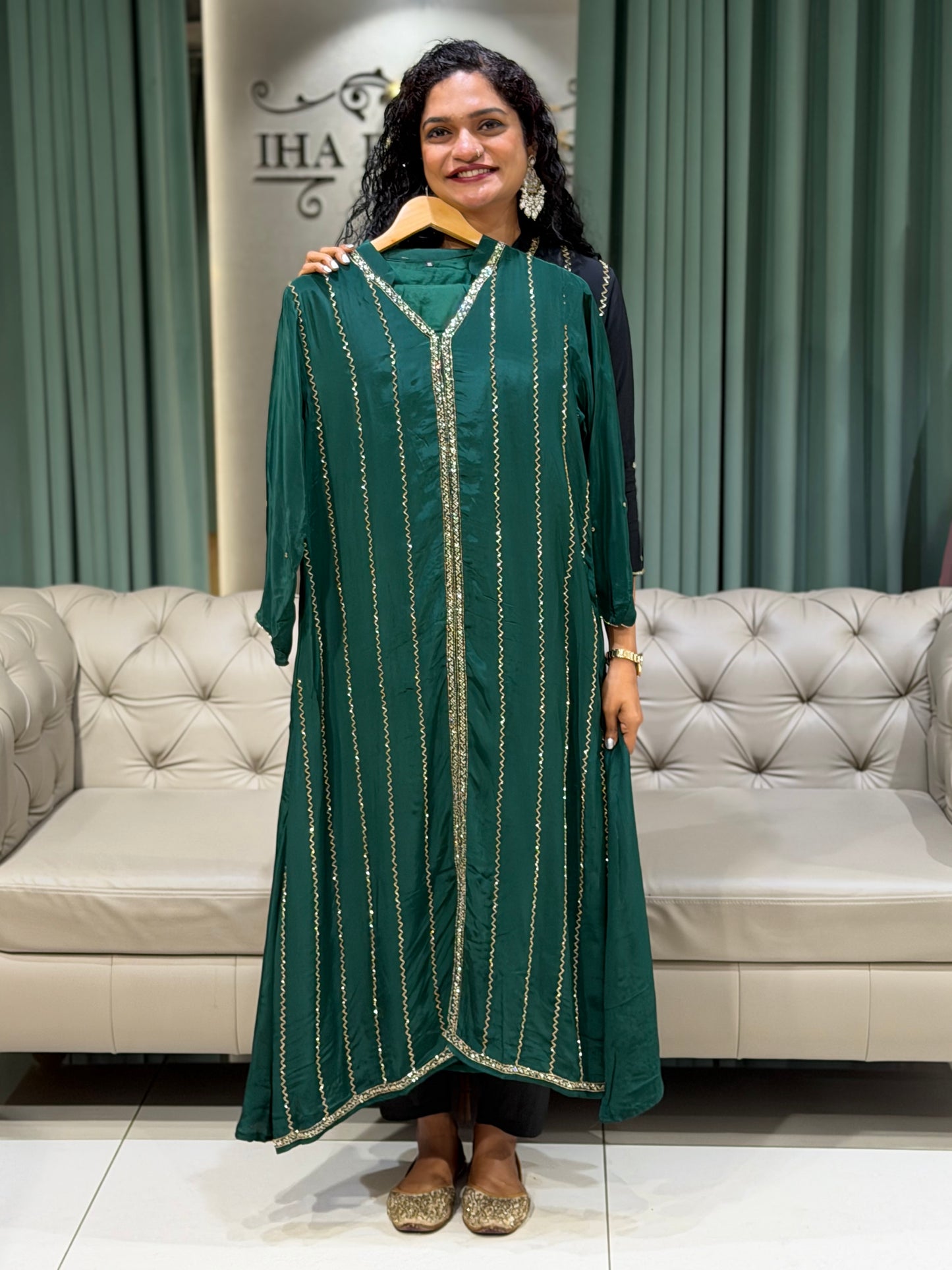 PARTY WEAR TOP, BOTTOM AND DUPATTA - IHA 29673