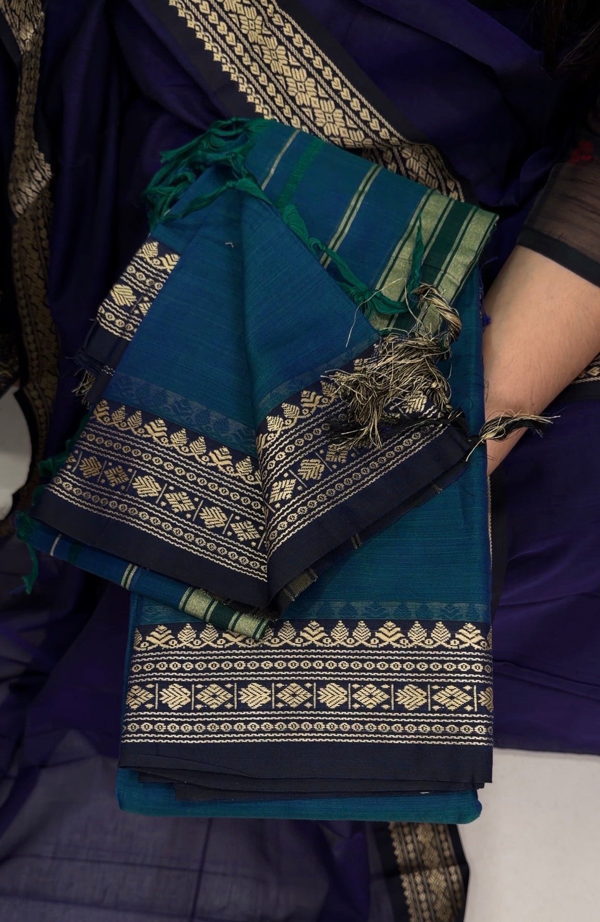 HANDLOOM COTTON UNSTITCHED SALWAR SUITS - IHA 34198