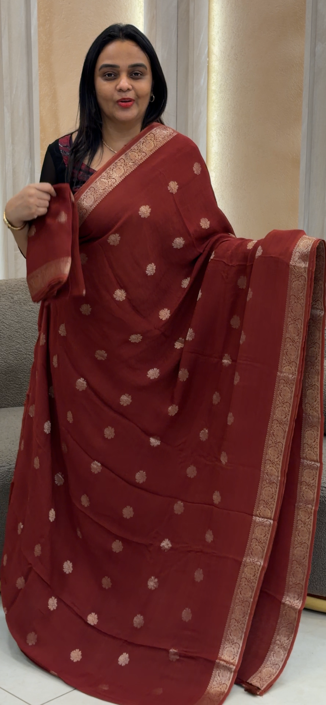 SEMI SILK SAREES - IHA 32481