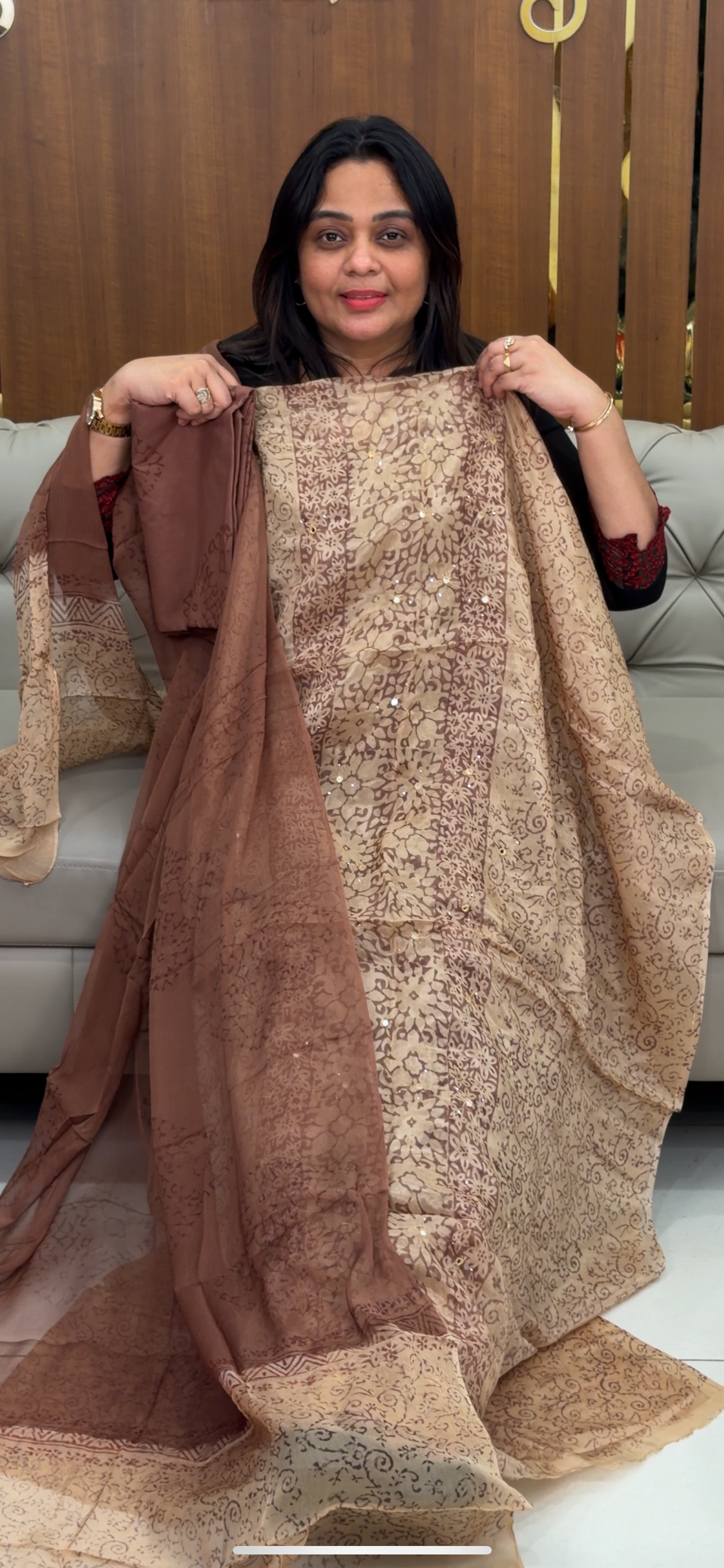 VISCOSE ORGANZA UNSTITCHED SALWAR SUITS - IHA 29196