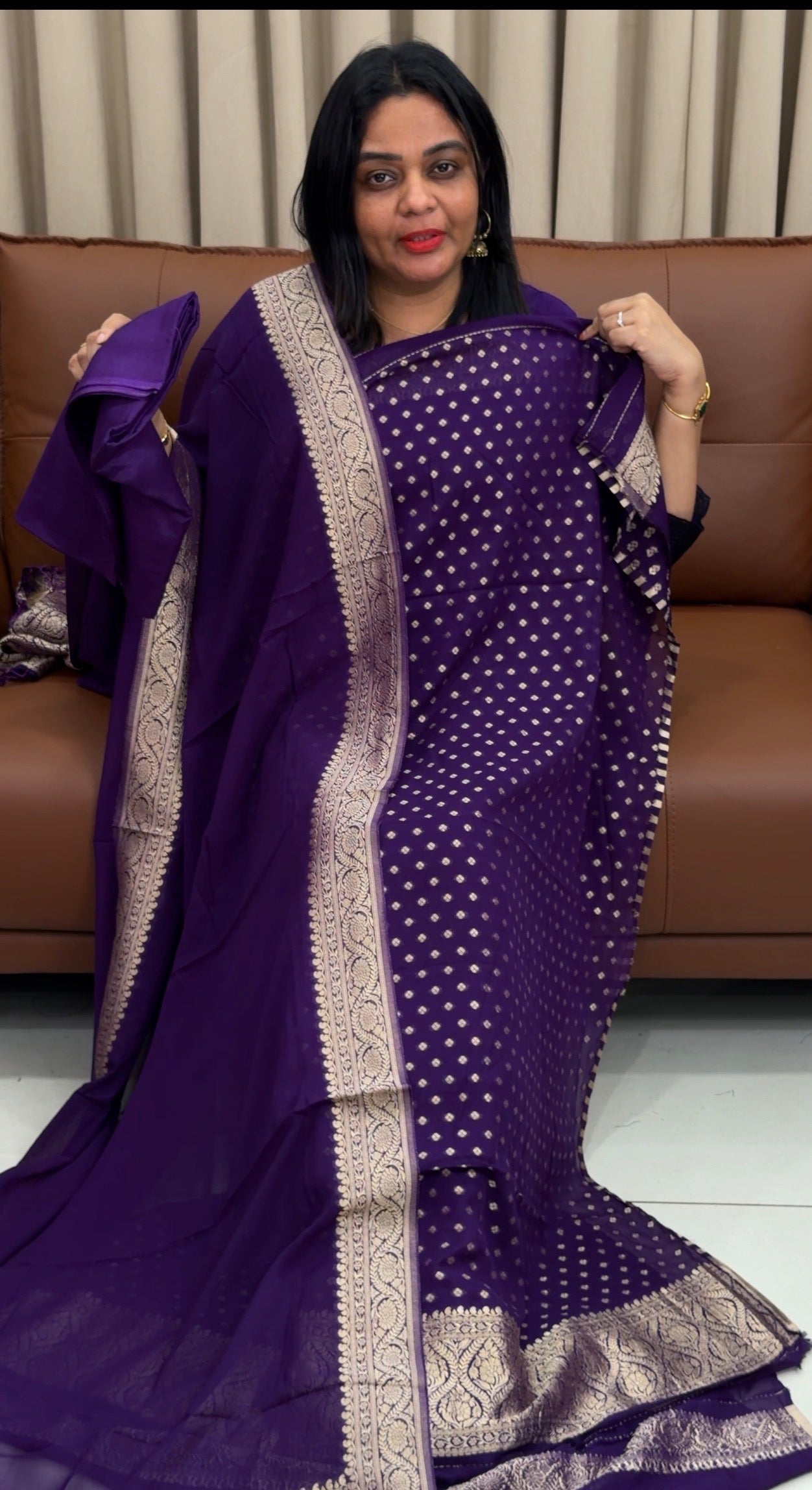 GEORGETTE BANARASI UNSTITCHED SALWAR SUITS - IHA 33633