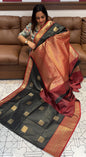 SEMI KANCHIPURAM SAREE - IHA 16016