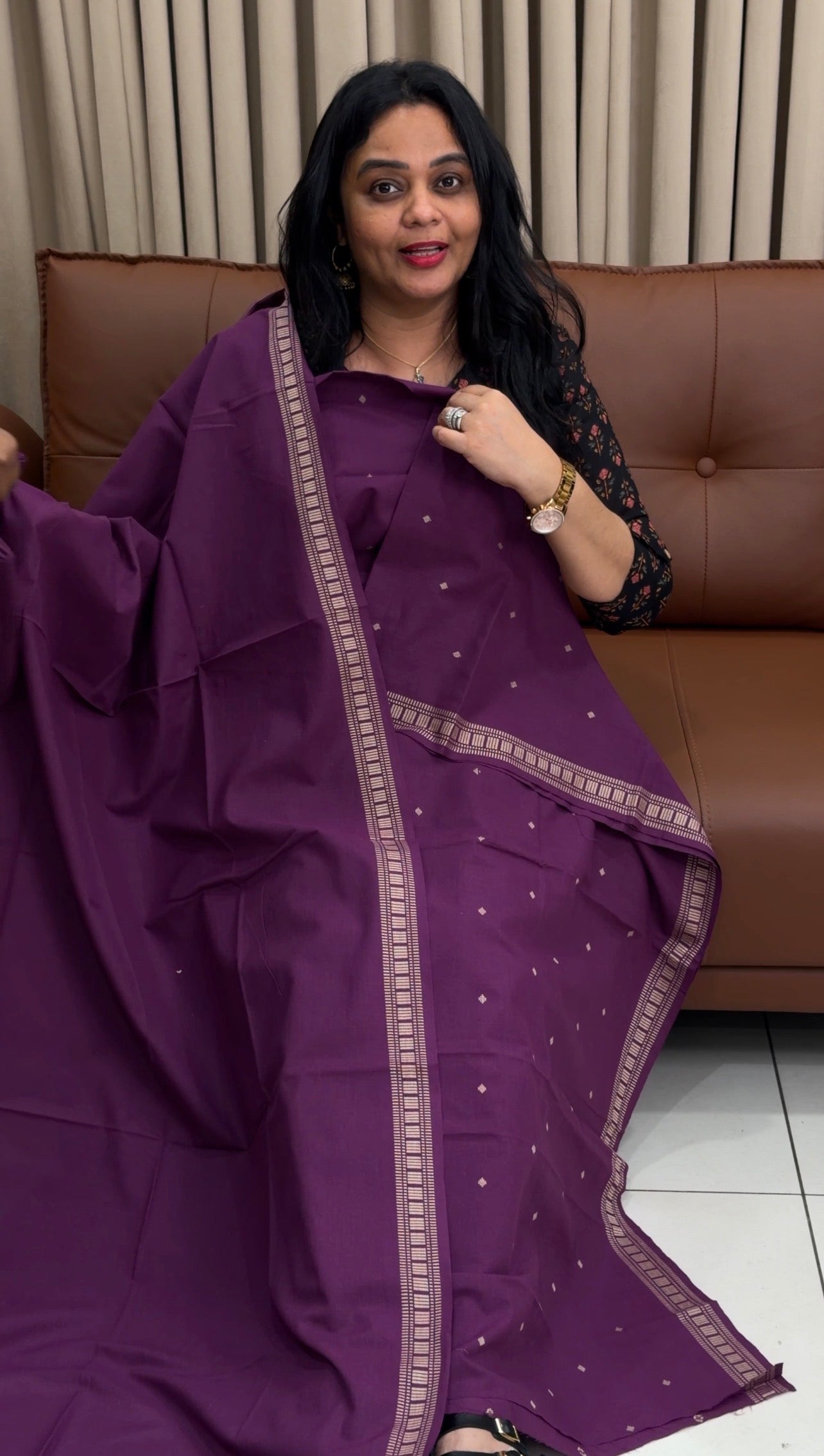HANDLOOM COTTON UNSTITCHED SALWAR SUITS - IHA 34549