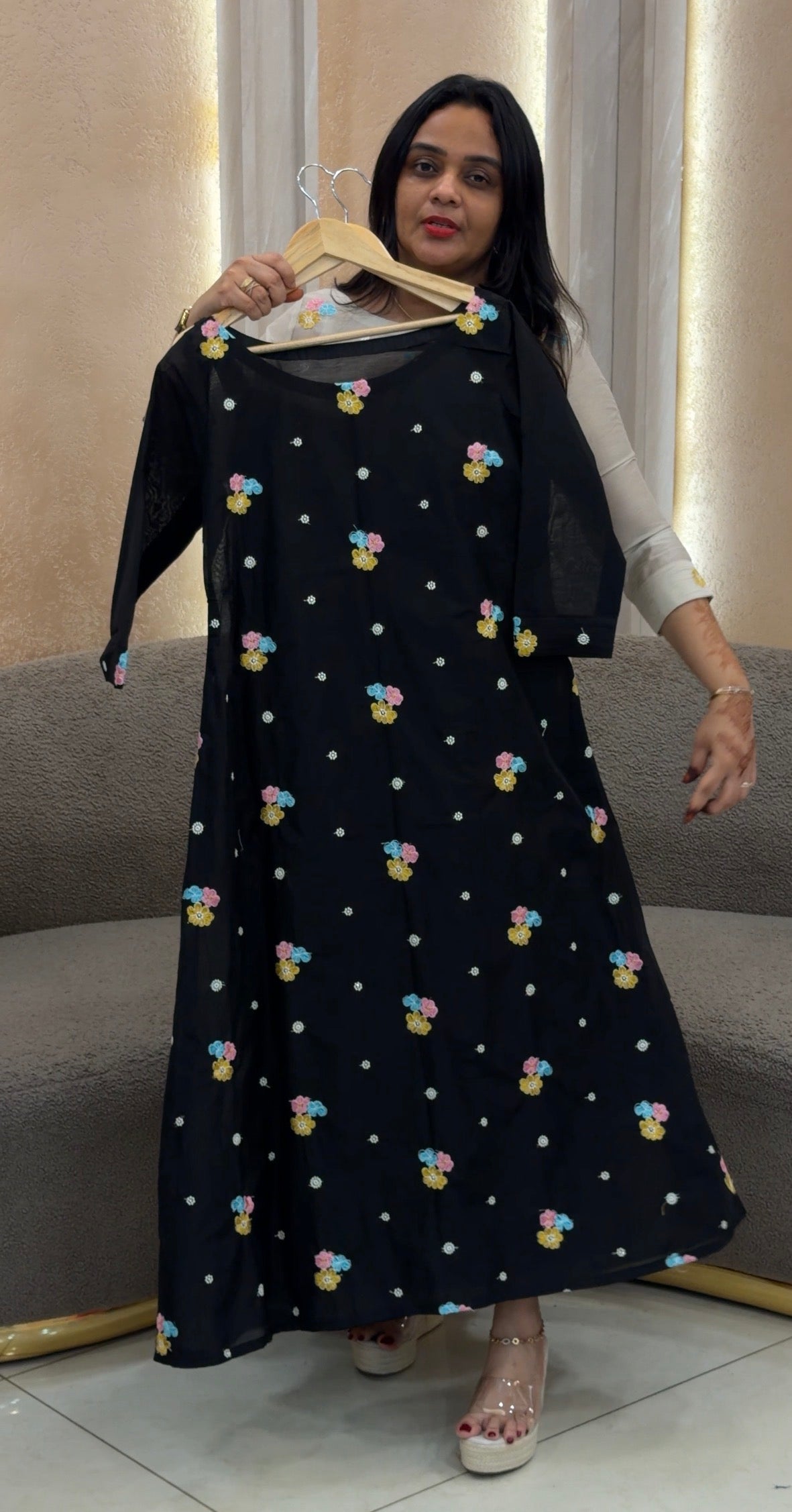 IHA'S IN-HOUSE MUL CHANDERI TOP - IHA 33330
