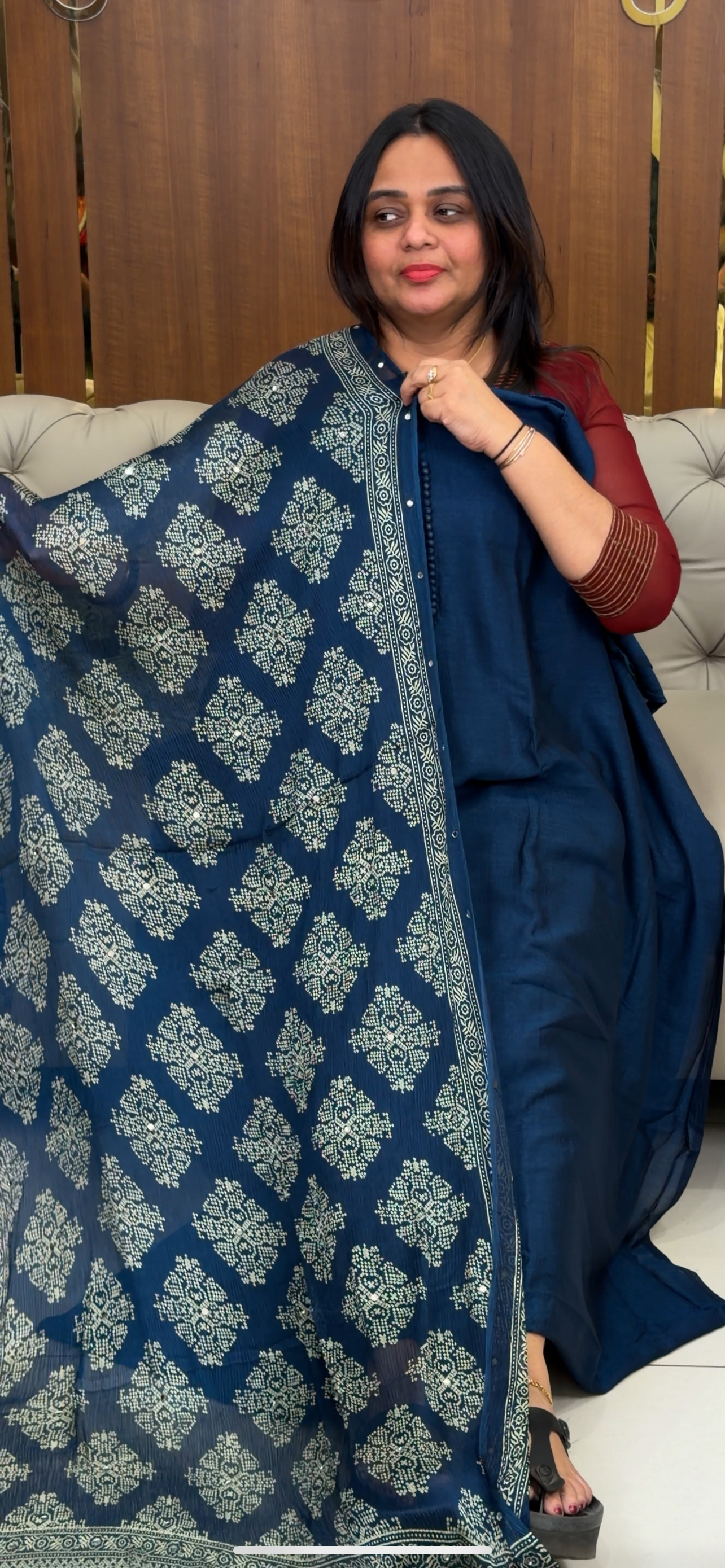 FORWARD SEMI RAW SILK UNSTITCHED SALWR SUITS - IHA 28906