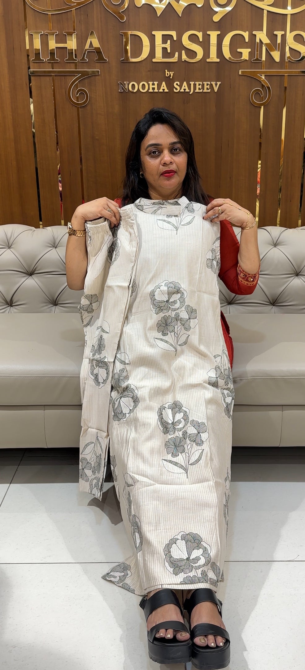 COTTON PRINTED TOP AND BOTTOM - IHA 29203