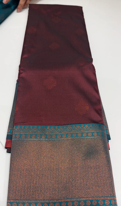 SEMI SOFT SILK SAREE - IHA 16987