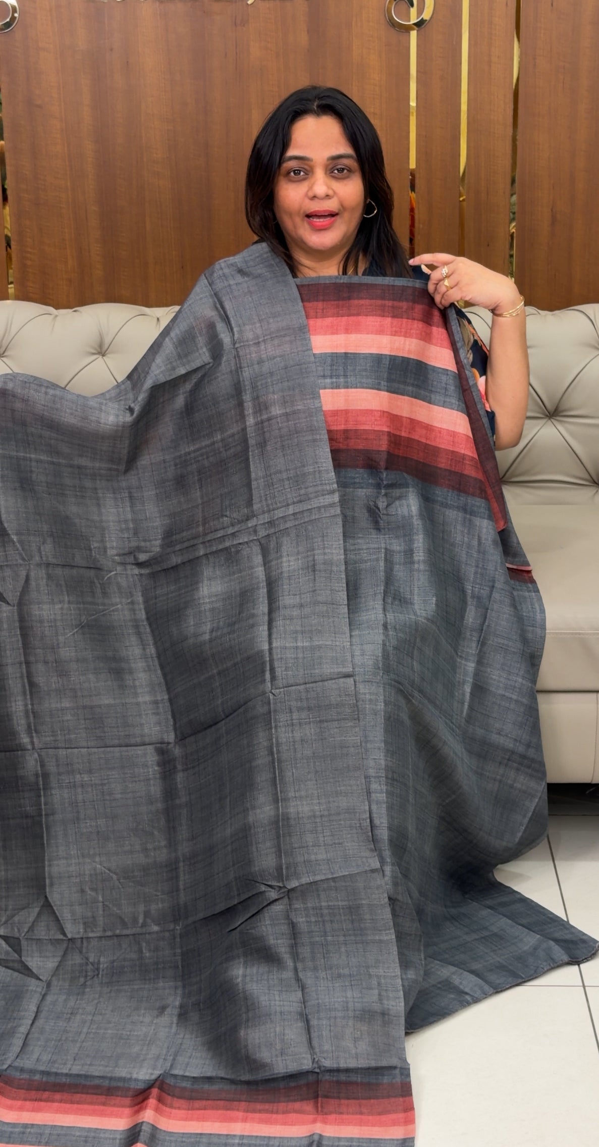 SEMI RAW SILK UNSTITCHED SALWAR SUITS - IHA 28973