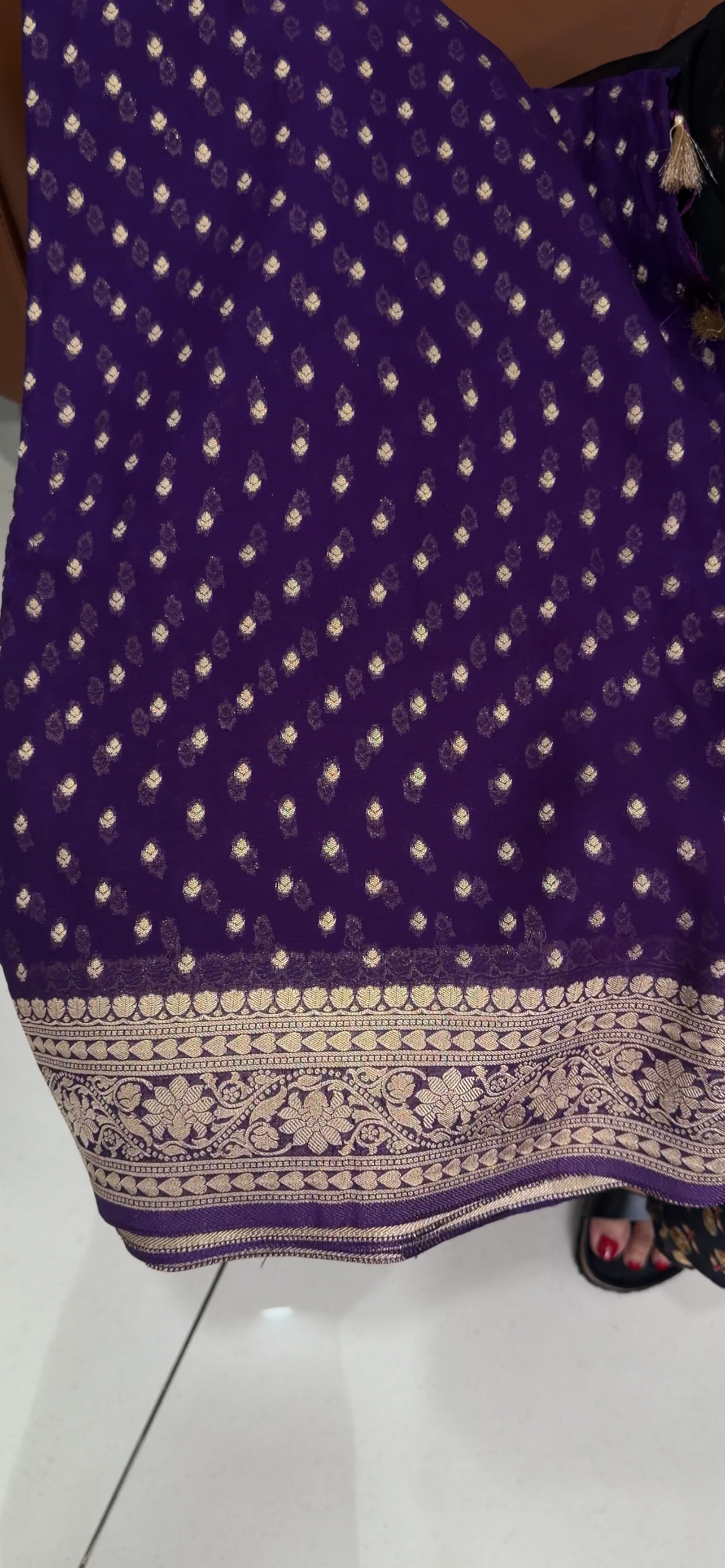 VISCOSE GEORGETTE SAREE - IHA 34139