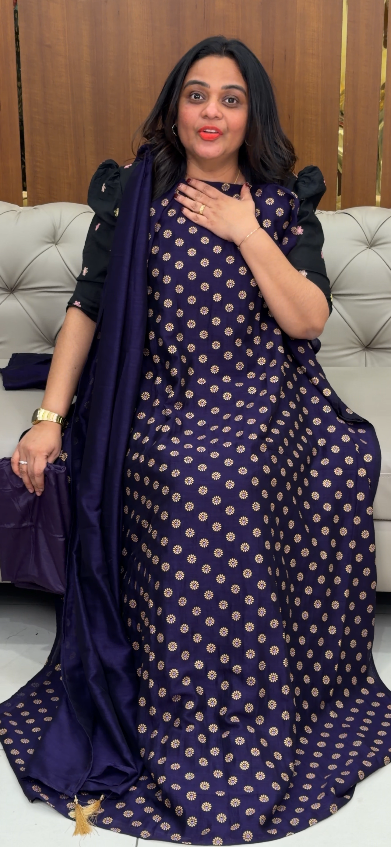 SEMI RAW SILK UNSTITCHED SALWAR SUITS - IHA 29854