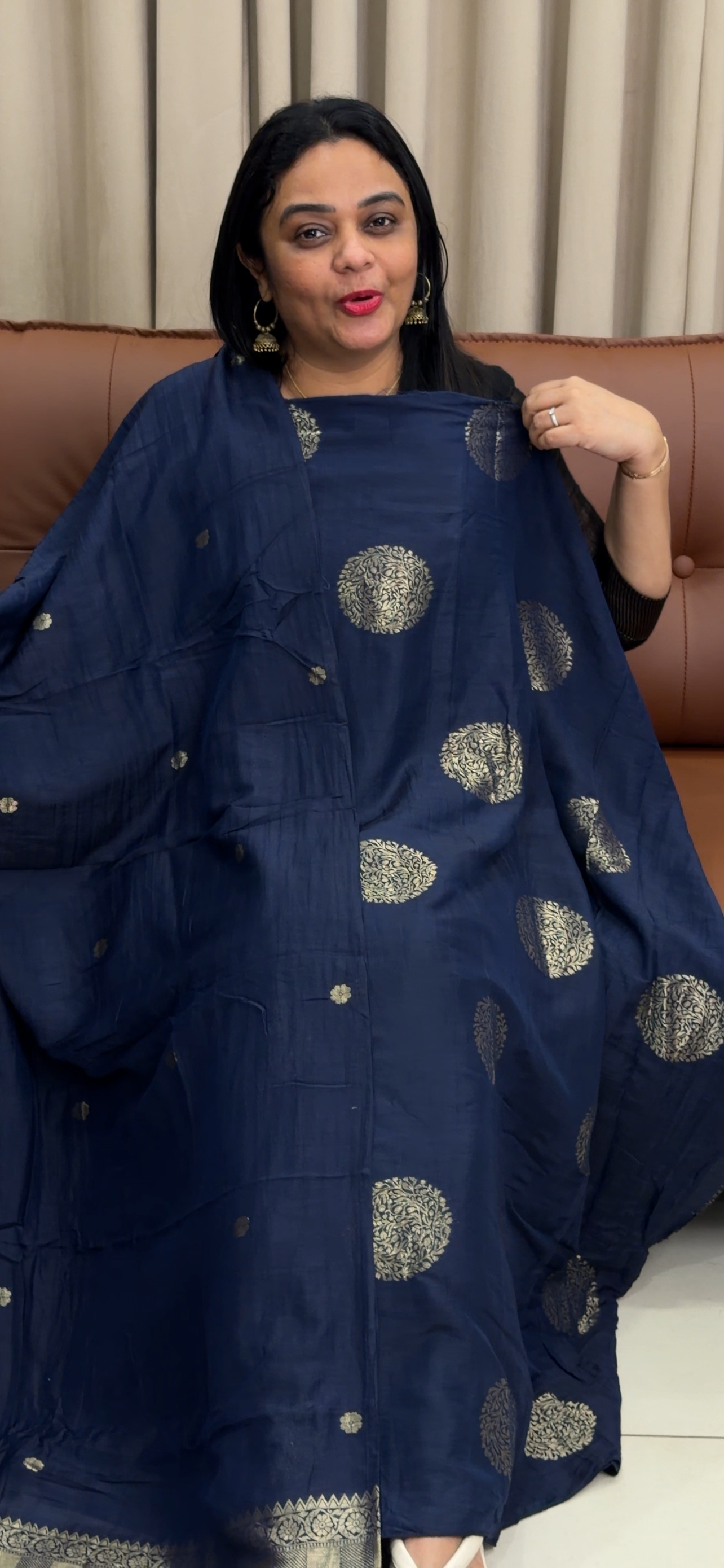 SEMI BANARASI UNSTITCHED SALWAR SUITS - IHA 34012