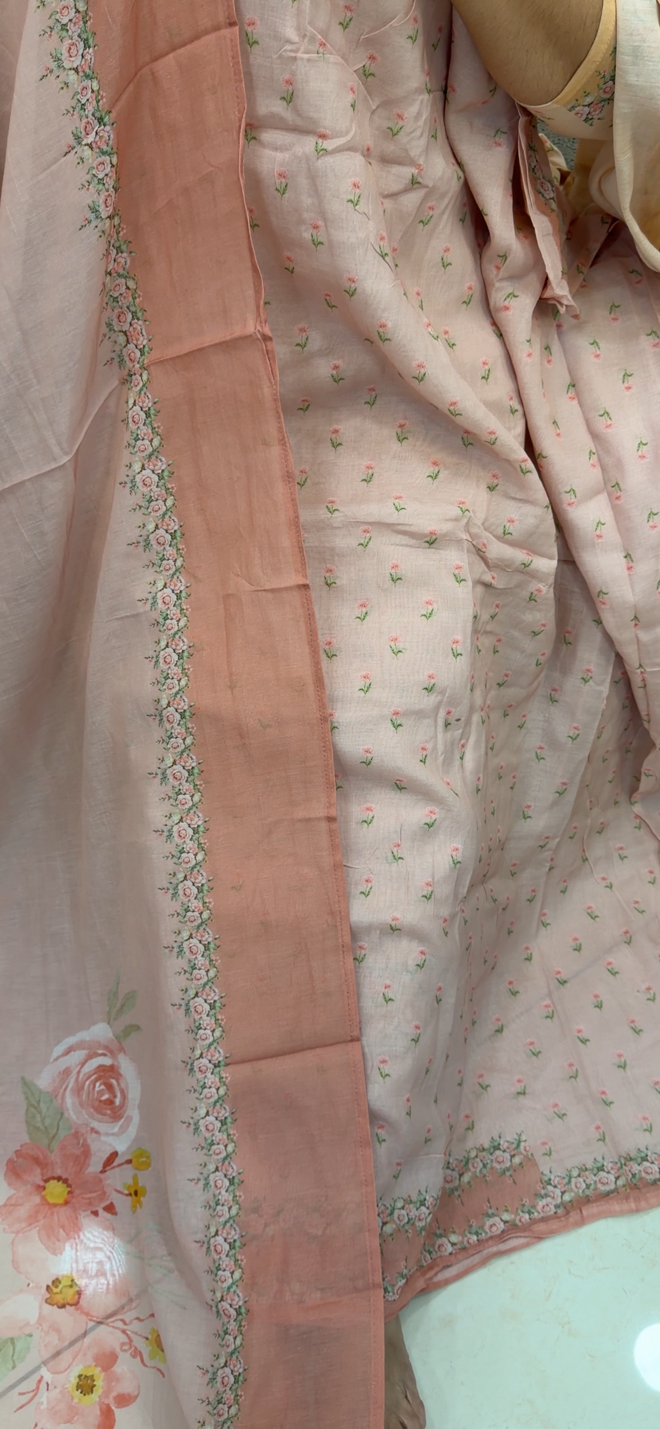 PRINTED MUL UNSTITCHED SALWAR SUITS - IHA 33383
