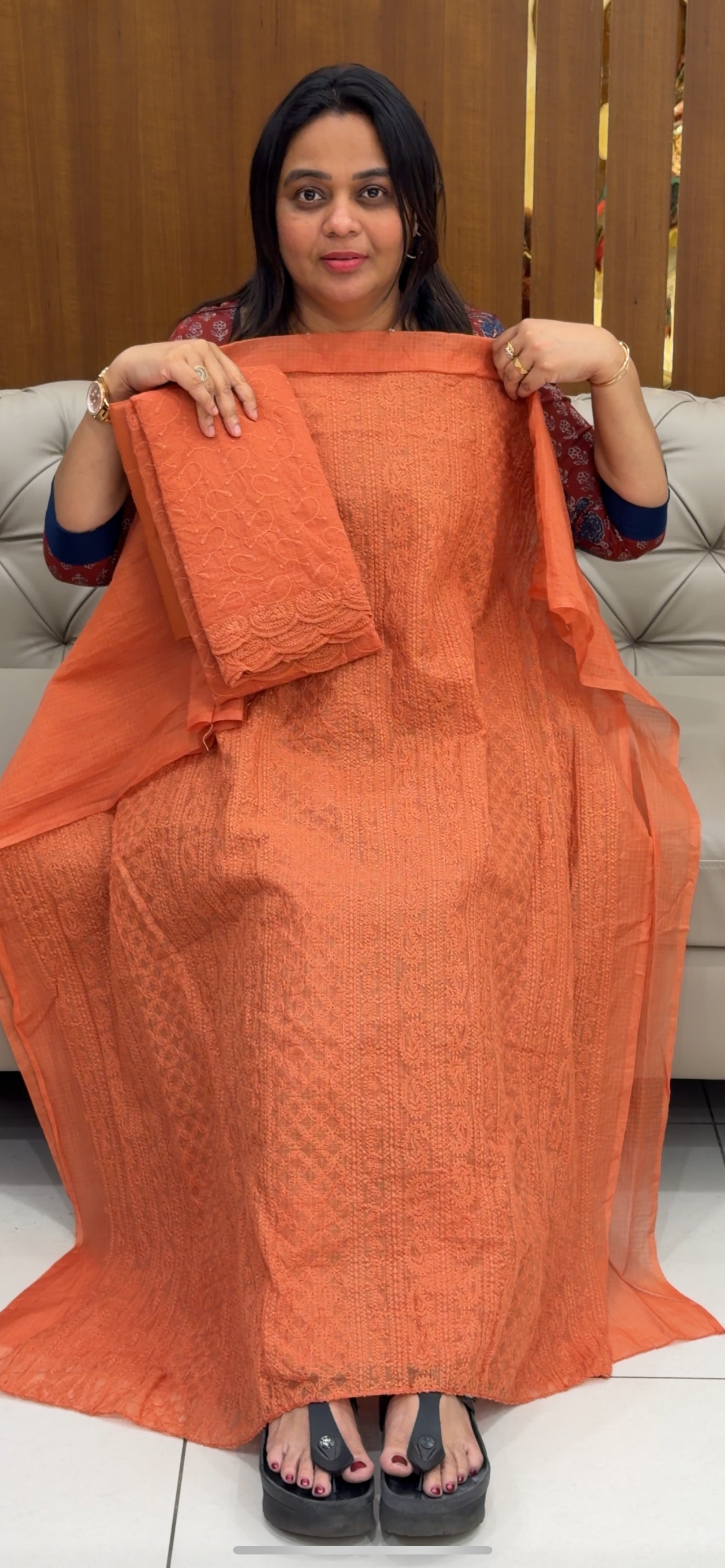 NET KOTA UNSTITCHED SALWAR SUITS - IHA 28760