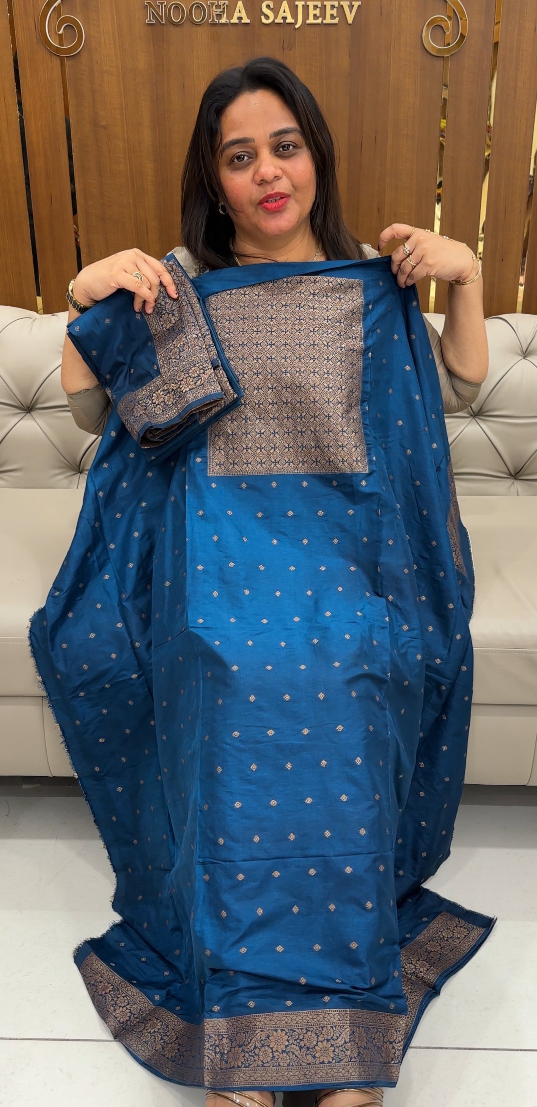 BANARASI UNSTITCHED SALWAR SUITS - IHA 25826