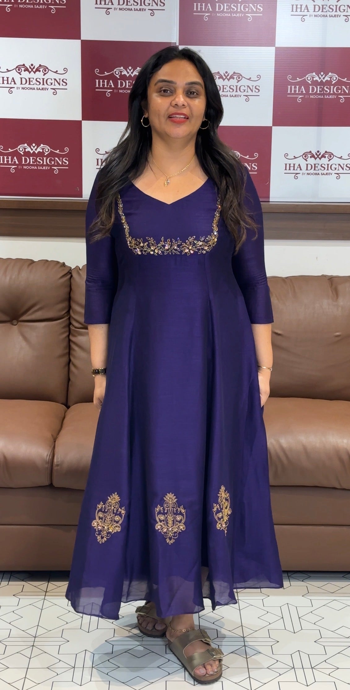 IHA'S IN-HOUSE SEMI RAW SILK ALINE TOPS - IHA 32420