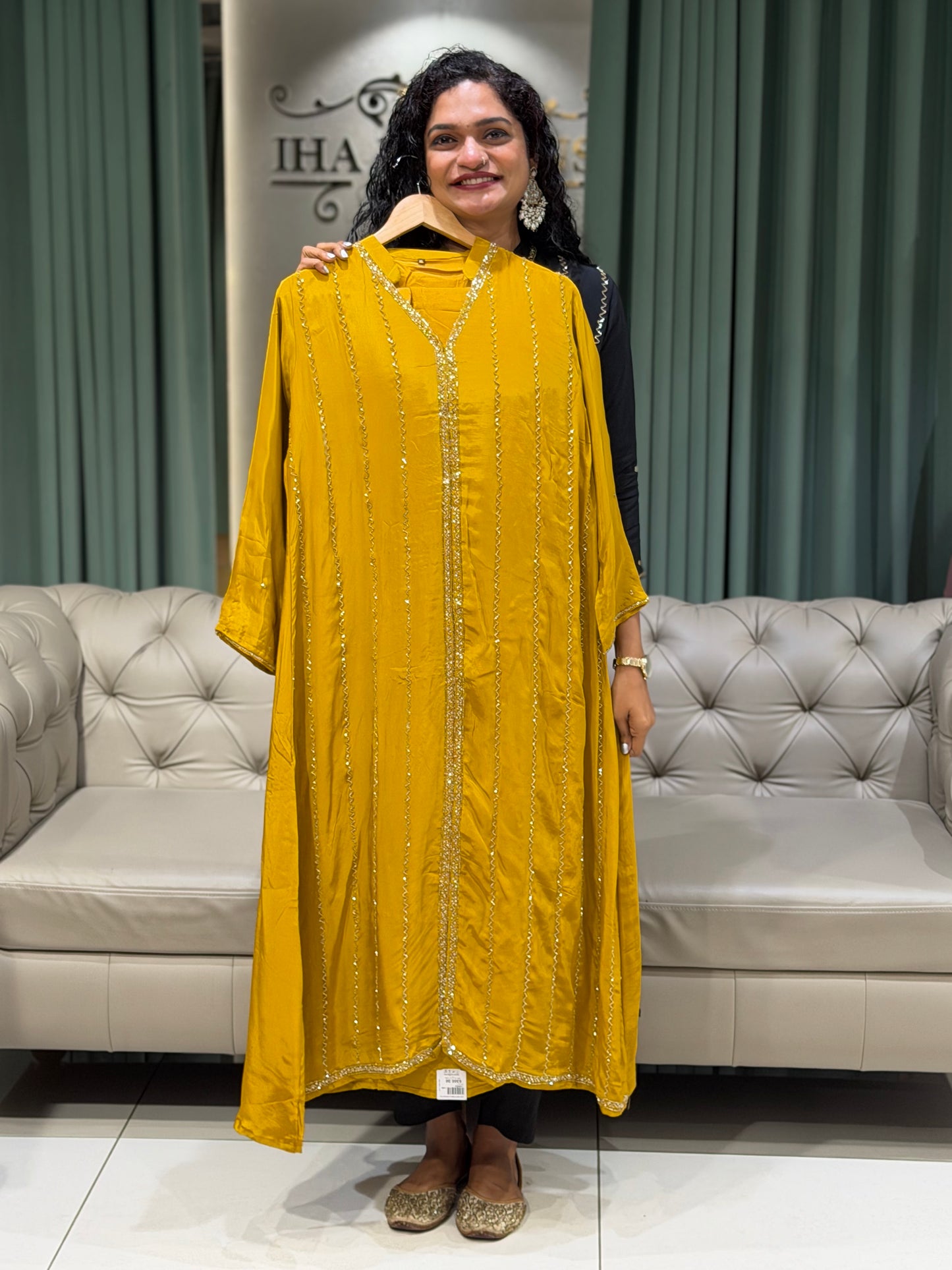 PARTY WEAR TOP, BOTTOM AND DUPATTA - IHA 29673