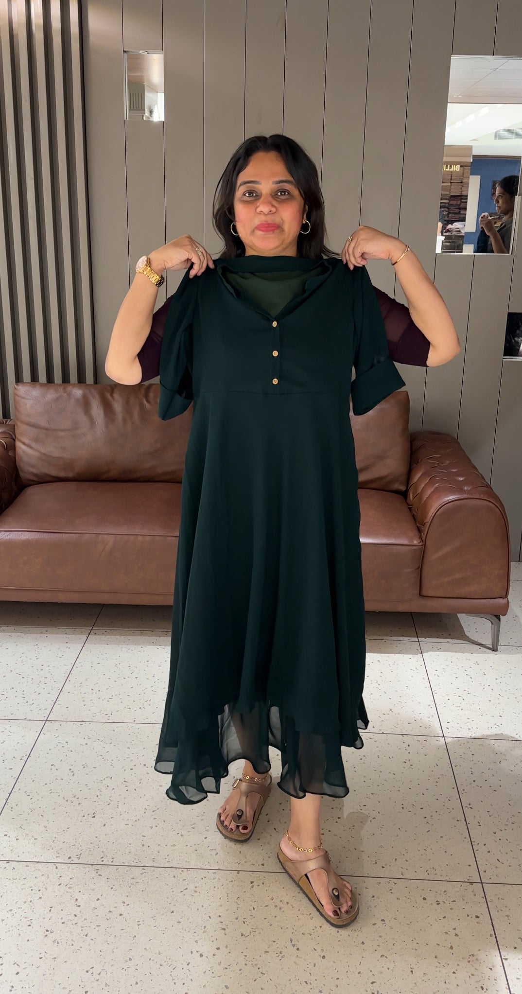 IHA'S IN-HOUSE FAUX GEORGETTE TOPS - IHA 27126