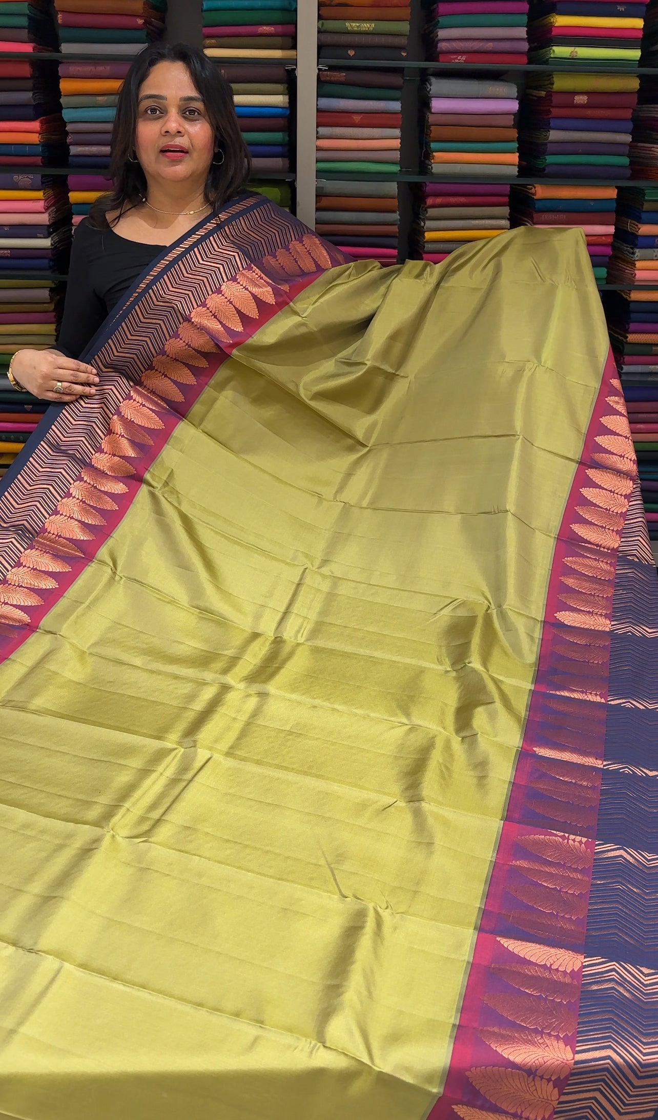 SOFT SILK KANCHIPURAM SAREES - IHA 27114