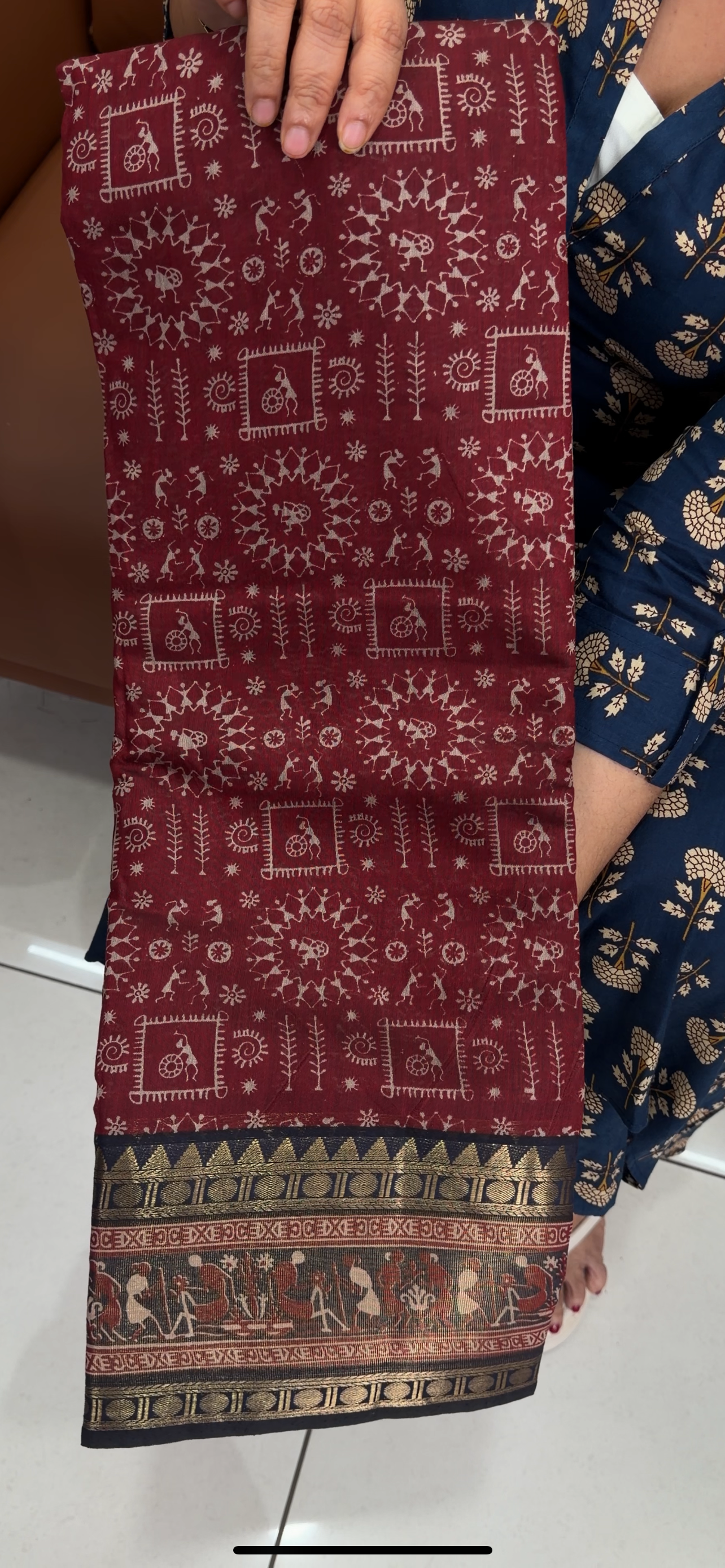PRINTED MUL CHANDERI SAREES - IHA 33557
