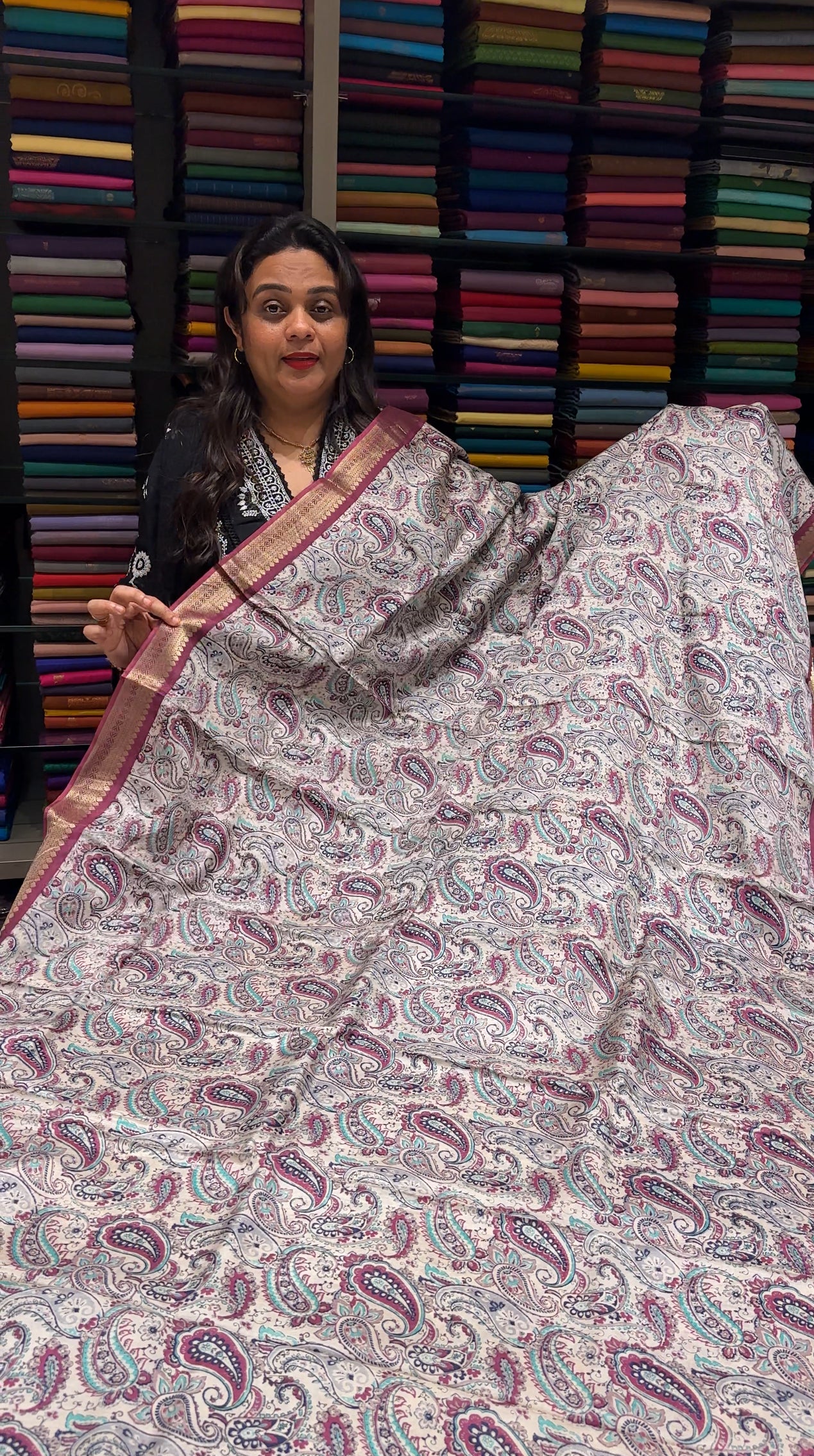 PRINTED SILK SAREES - IHA 23531