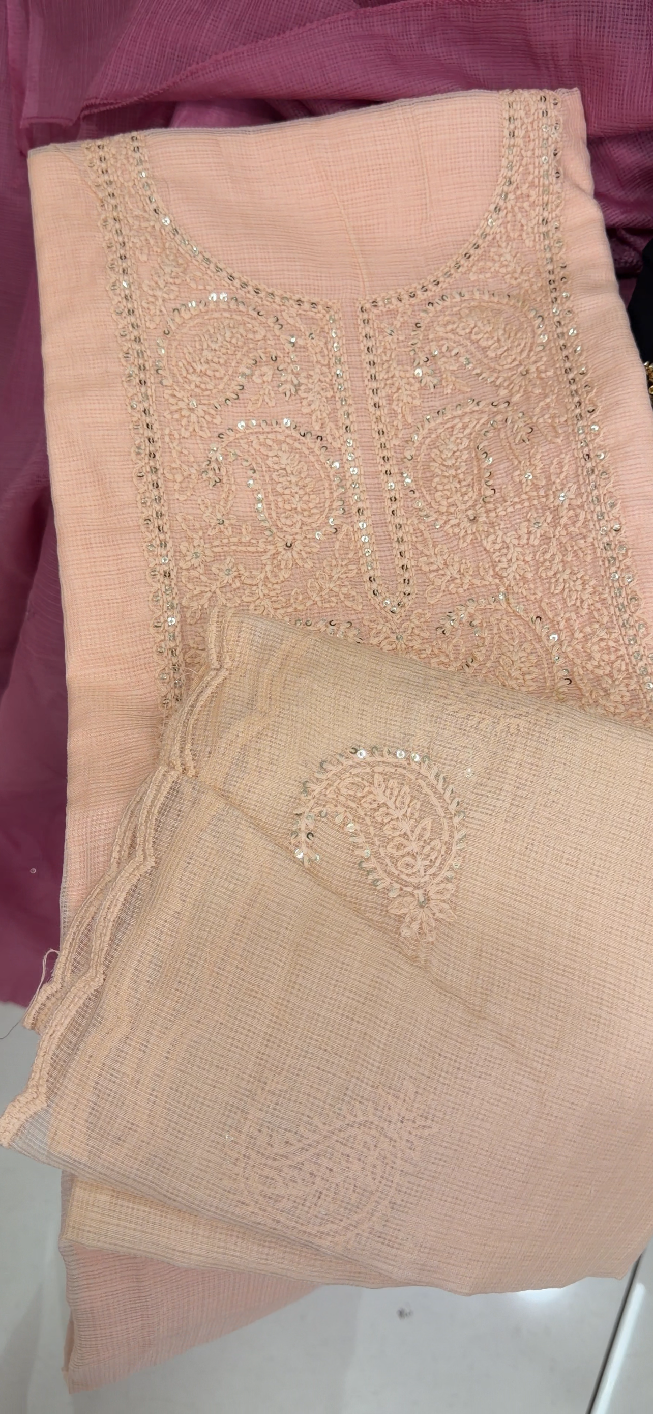 NET KOTA UNSTITCHED SALWAR SUITS - IHA 35047