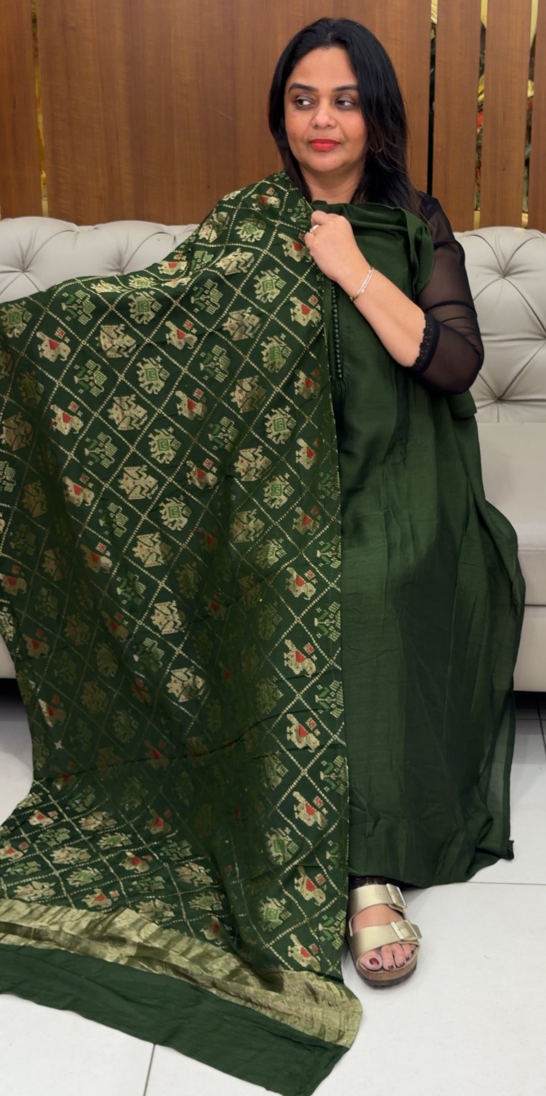 FORWARD SEMI RAW SILK UNSTITCHED SALWAE SUITS - IHA 30628