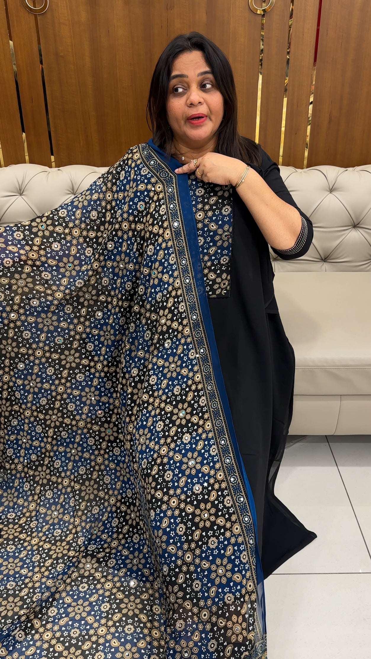 FAUX GEORGETTE UNSTITCHED SALWAR SUITS - IHA 28288