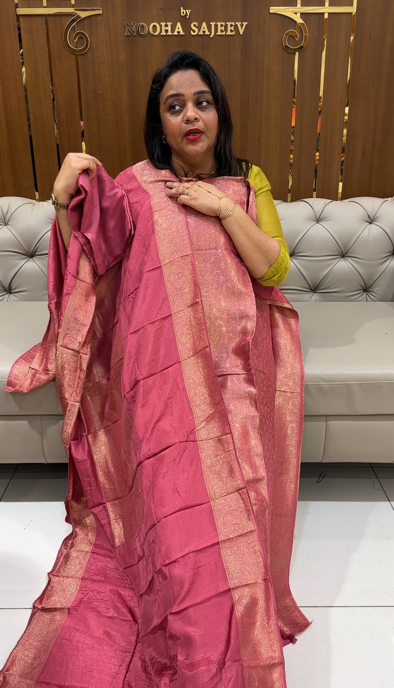 TISSUE BANARASI UNSTITCHED SALWAR SUITS - IHA 25045