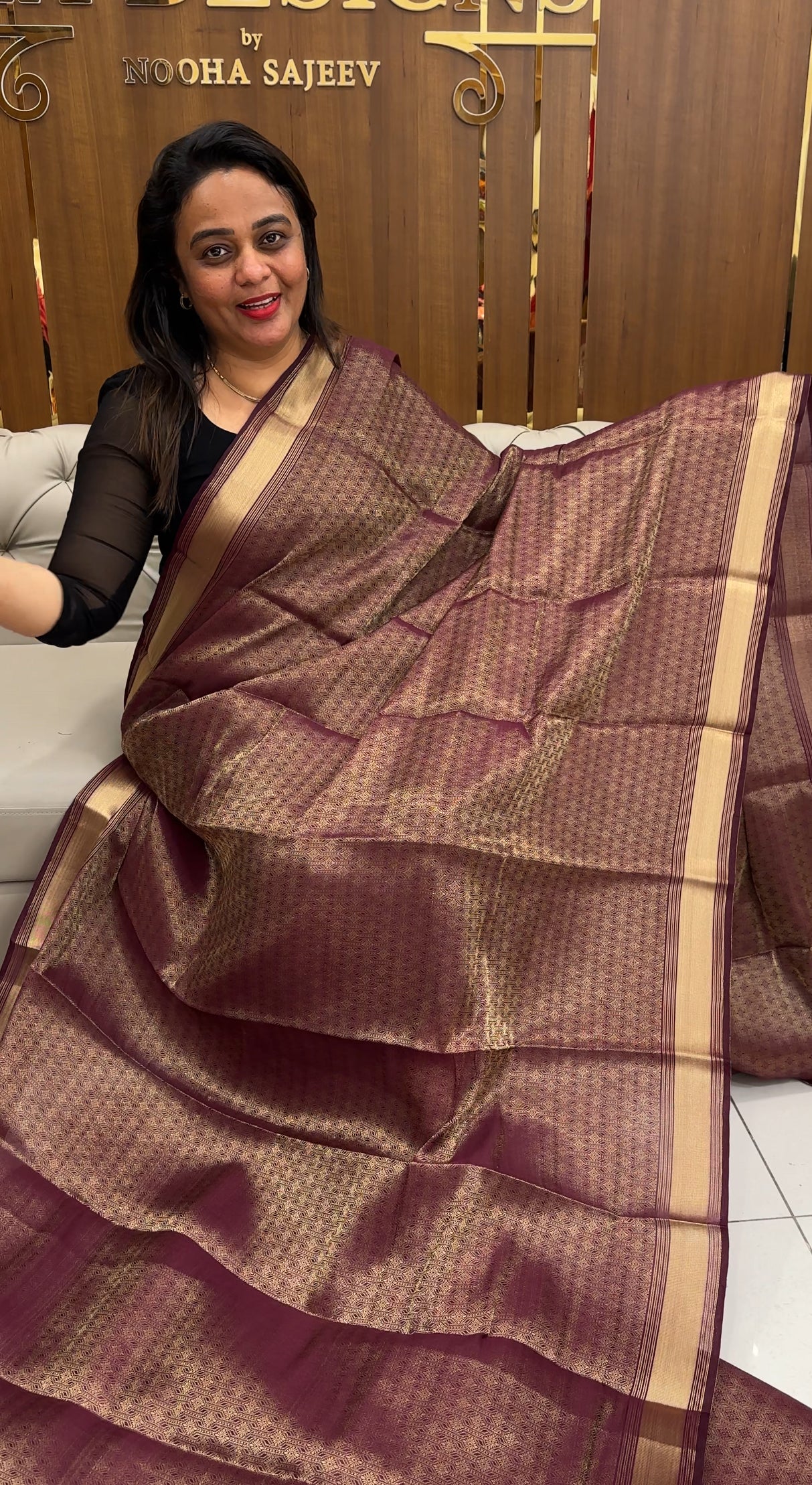 SEMI BANARASI SAREES - IHA 25857