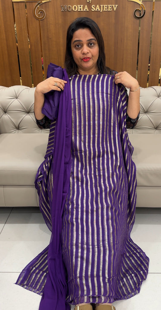 GEORGETTE UNSTITCHED SALWAR SUITS - IHA 25345