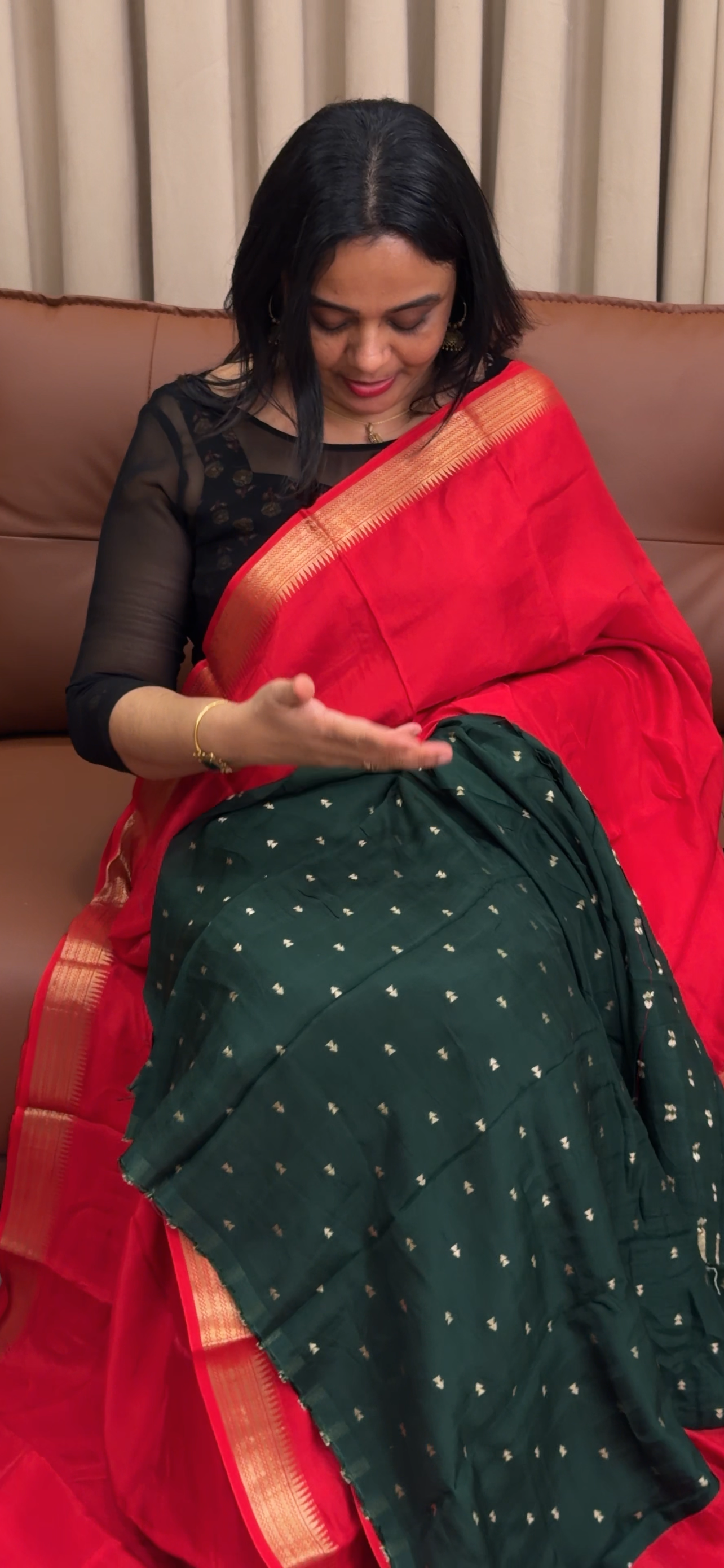 VISCOSE CRAPE SAREES - IHA 34145