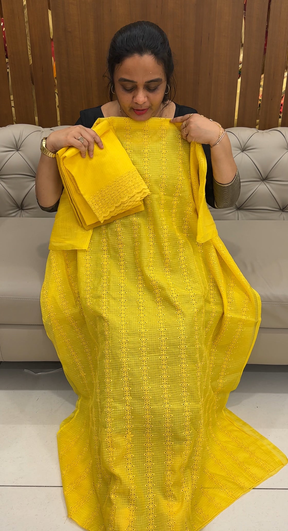 NET KOTA UNSTITCHED SALWAR SUITS - IHA 26751