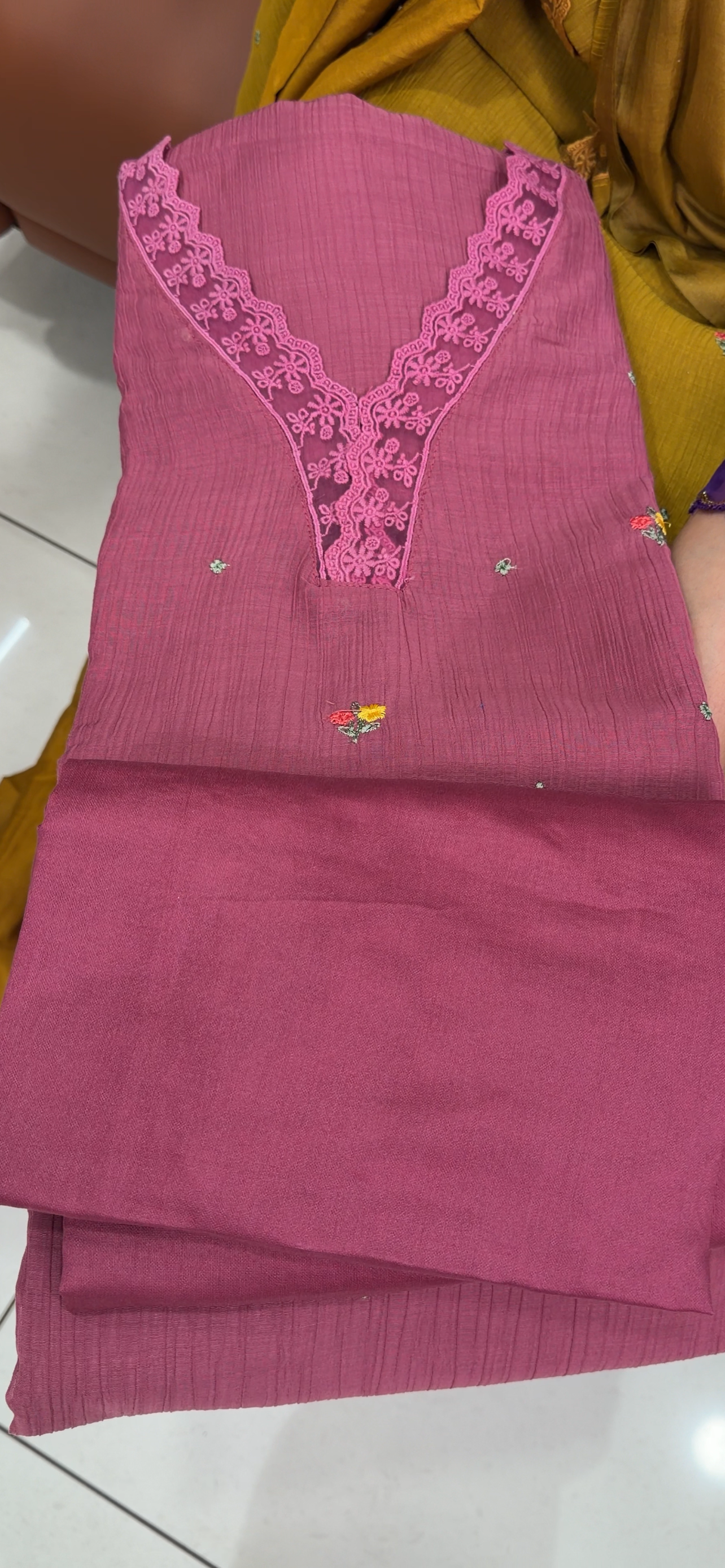 MUL CRUSH UNSTITCHED SALWAR SUITS - IHA 35240