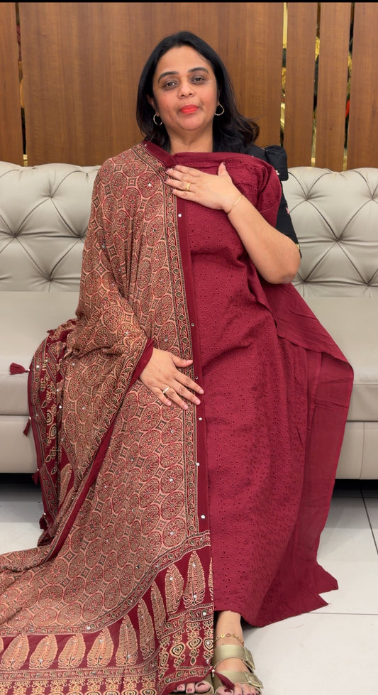 COTTON HAKOBA UNSTITCHED SALWAR SUITS - IHA 29867