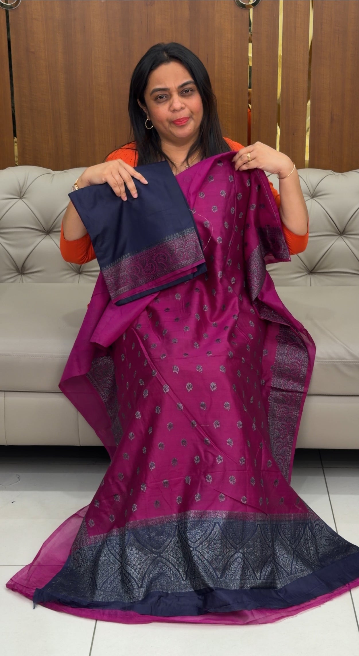 BANARASI TUSSUR UNSTITCHED SALWAR SUITS - IHA 29638