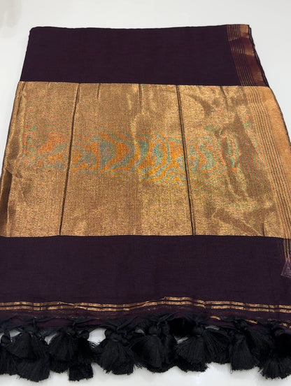 KHADDI COTTON SAREE - IHA 16967