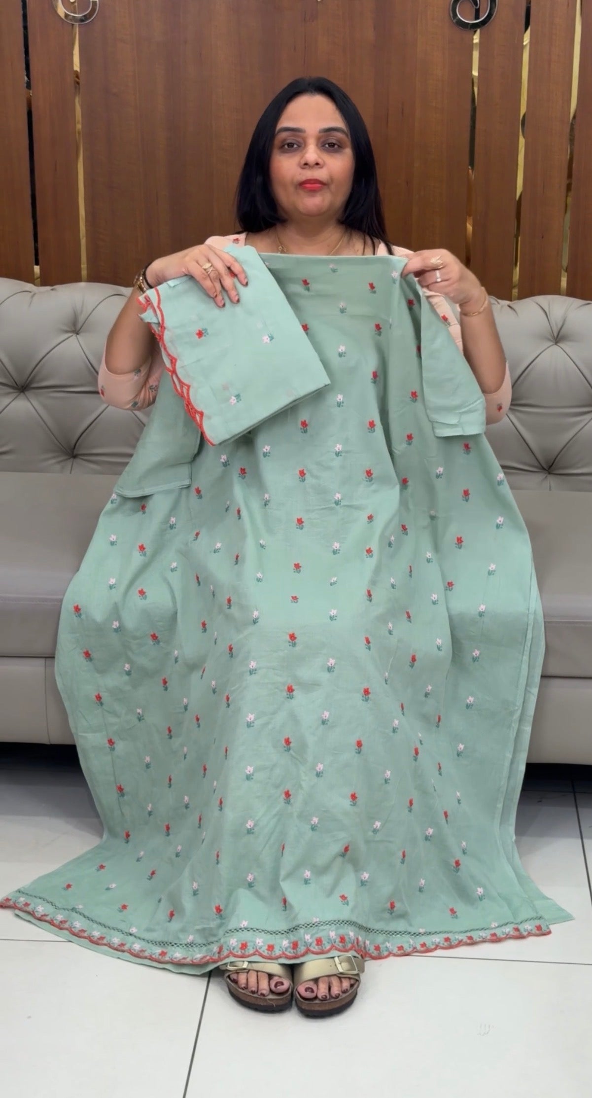 MUL MUL COTTON UNSTITCHED SALWAR SUITS - IHA 33307