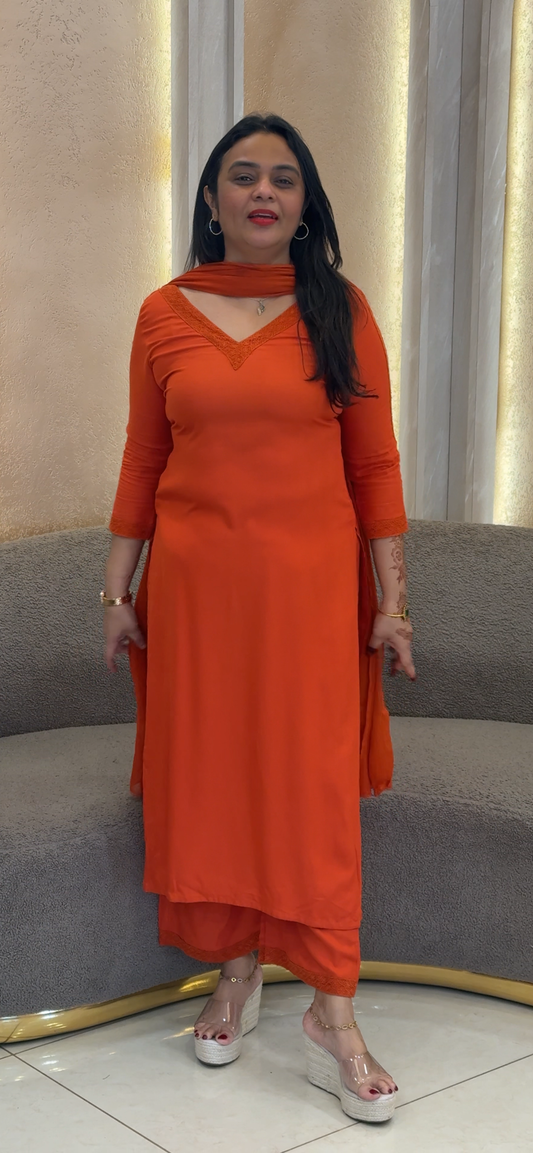 IHA'S IN-HOUSE RAYON TOP, BOTTOM AND DUPATTA - IHA 32991