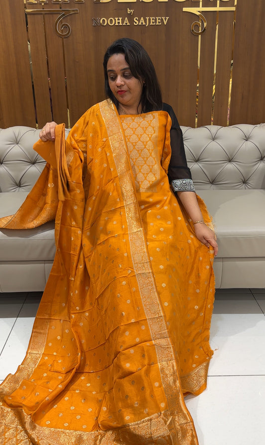 DOLA BANARASI UNSTITCHED SALWAR SUITS - IHA 24961