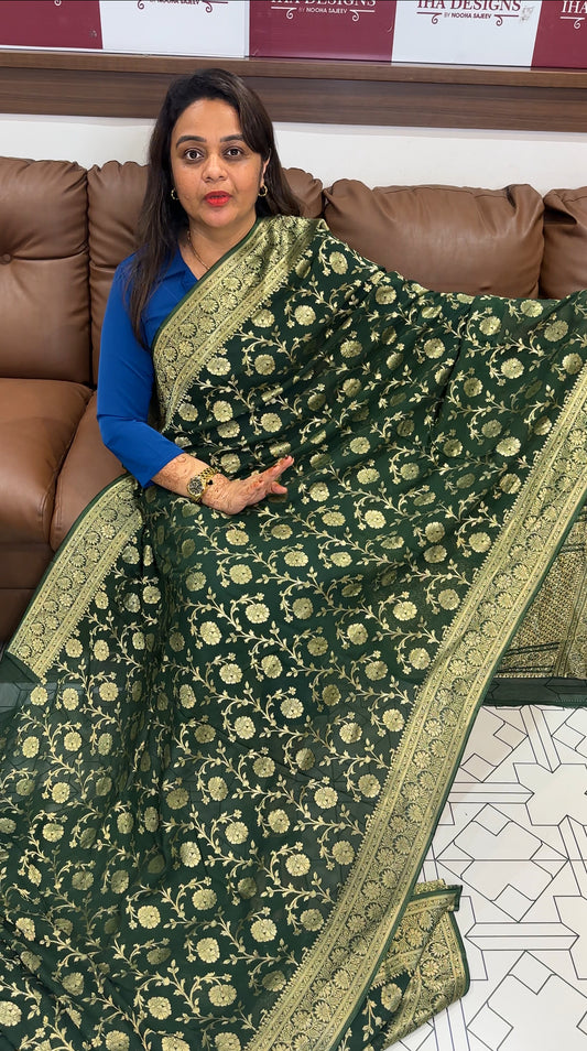 DESIGNER GEORGETTE SAREES - IHA 24004