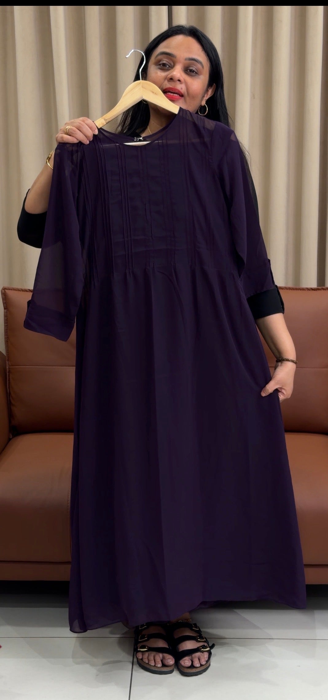 IHA'S IN-HOUSE GEORGETTE FROCKS - IHA 35214