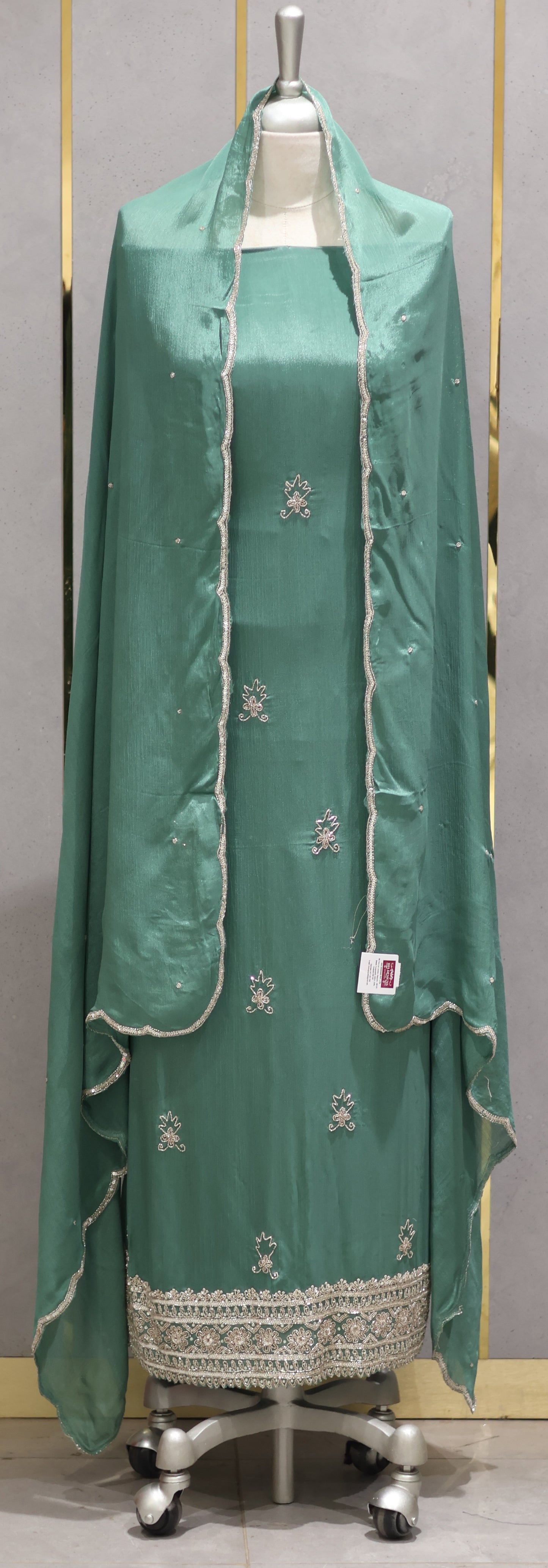 PARTY WEAR UNSTICHED SALWAR SUITS - IHA 26787