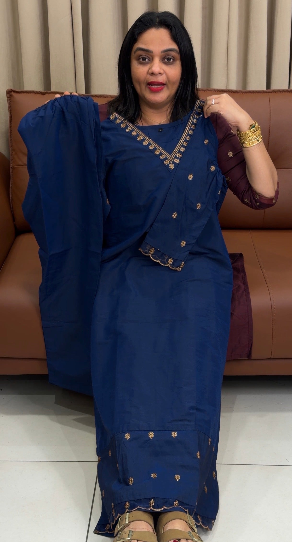 SLUB SILK CO-ORDS SETS - IHA 33742
