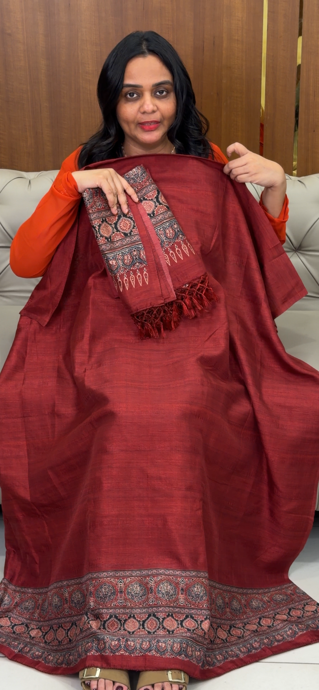 PRINTED SEMI DUPION UNSTITCHED SALWAR SUITS - IHA 32583