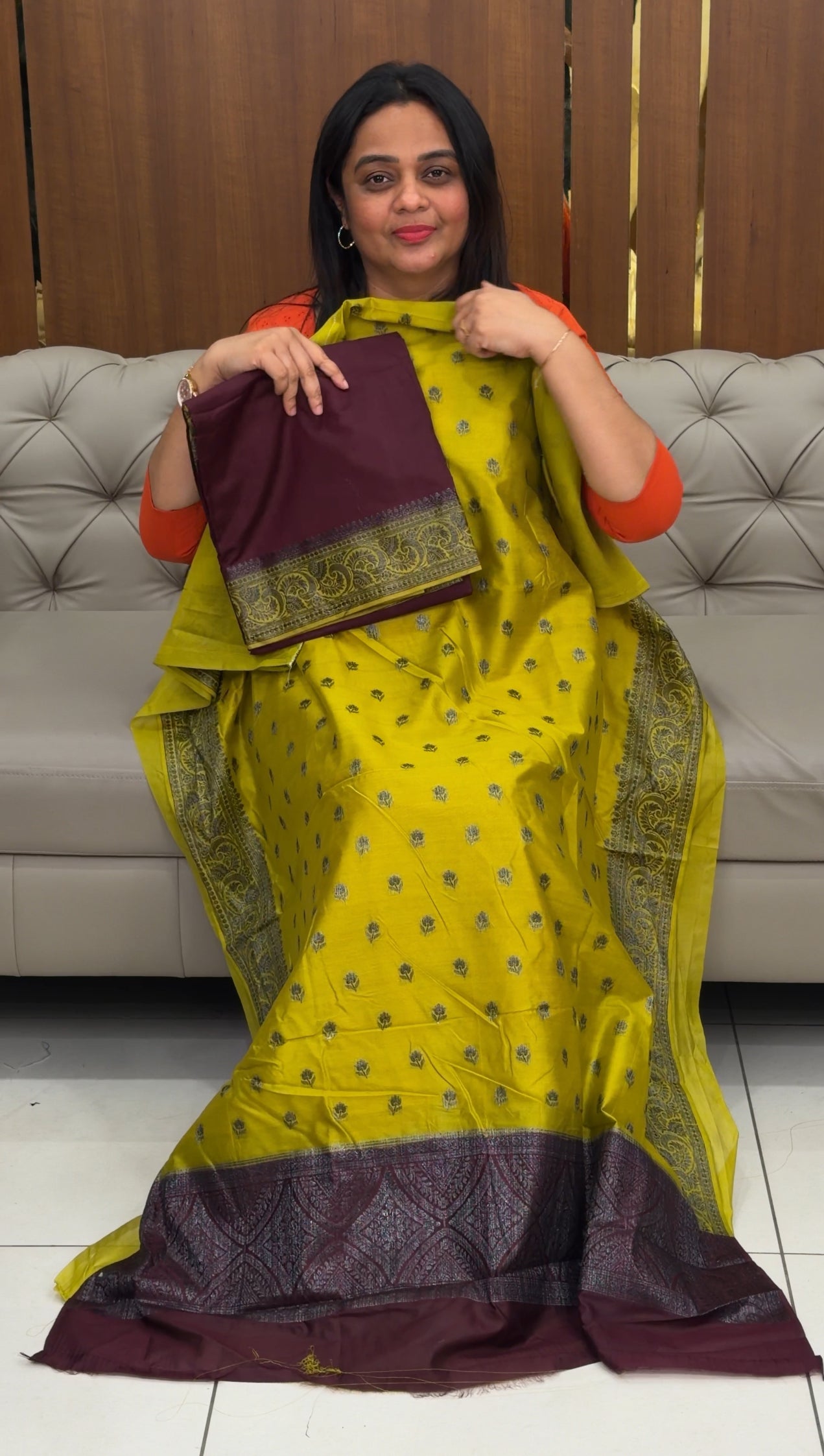 BANARASI TUSSUR UNSTITCHED SALWAR SUITS - IHA 29638