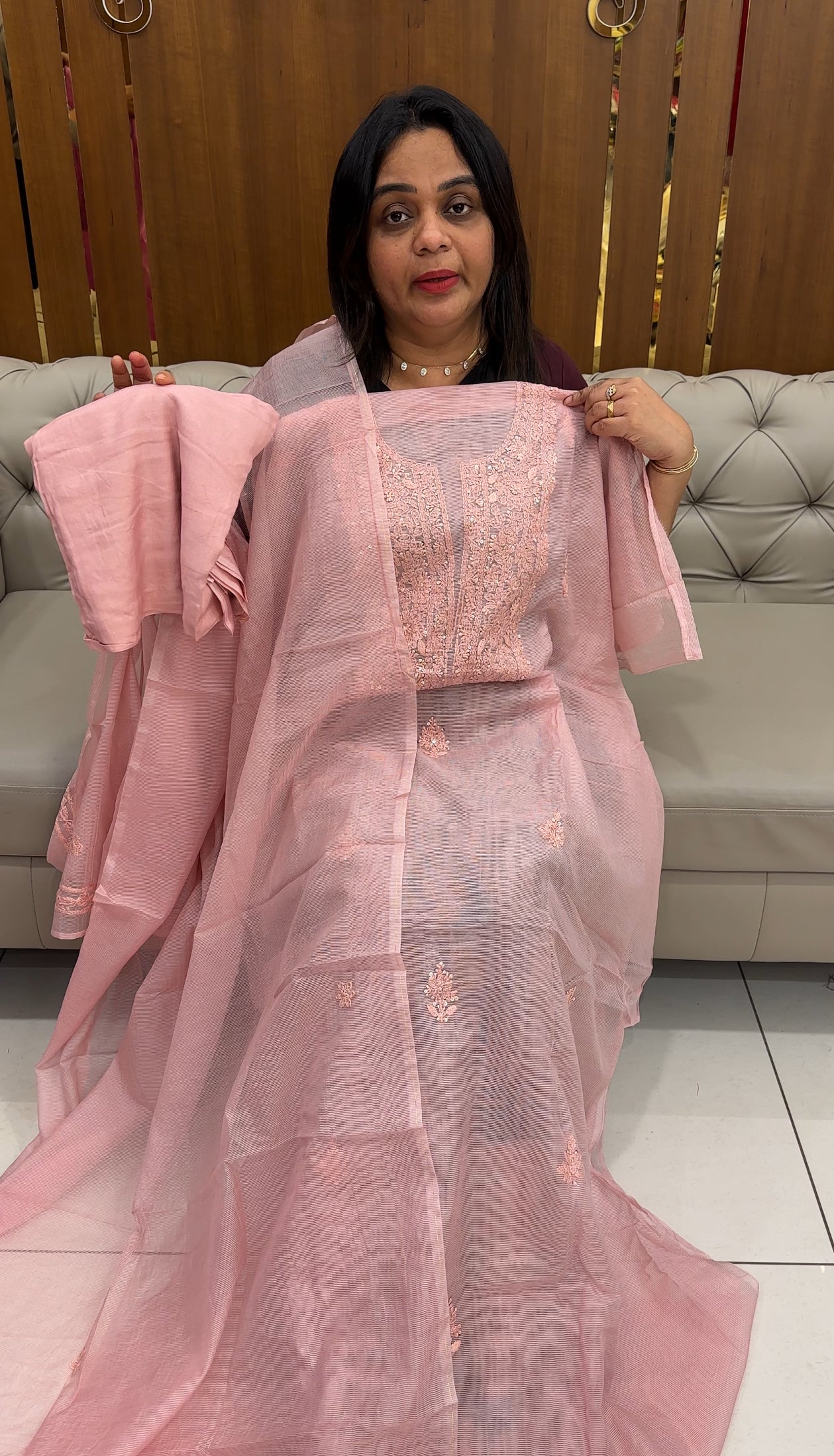 NET KOTA UNSTITCHED SALWAR SUITS - IHA 28443